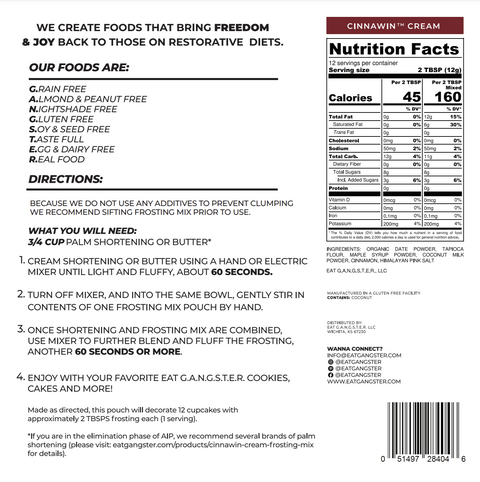 Cinnawin Cream Frosting Mix™ - Eat G.A.N.G.S.T.E.R. Shop