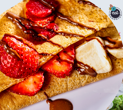 Allergy-Friendly / AIP Strawberry Banana Crepes