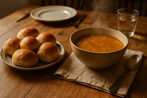 Savory Bread Rolls from Bread &amp; Pancake Mix for Dinner
