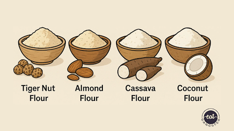 Comparing Tiger Nut Flour to Other Grain-Free Flours: Almond, Cassava, and Coconut