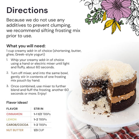 Sweet Cream Frosting Mix