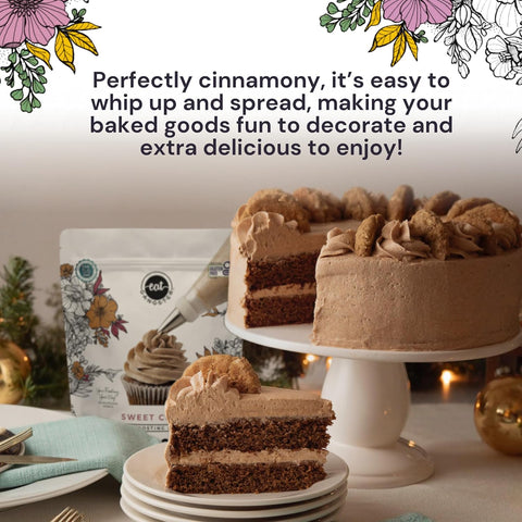 Sweet Cream Frosting Mix on cake

